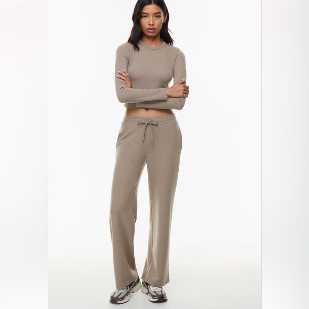 Aritzia waffle pants! TAN COLOR